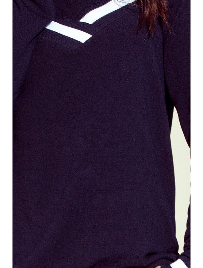 Sweat épaules nues - bleu marine
