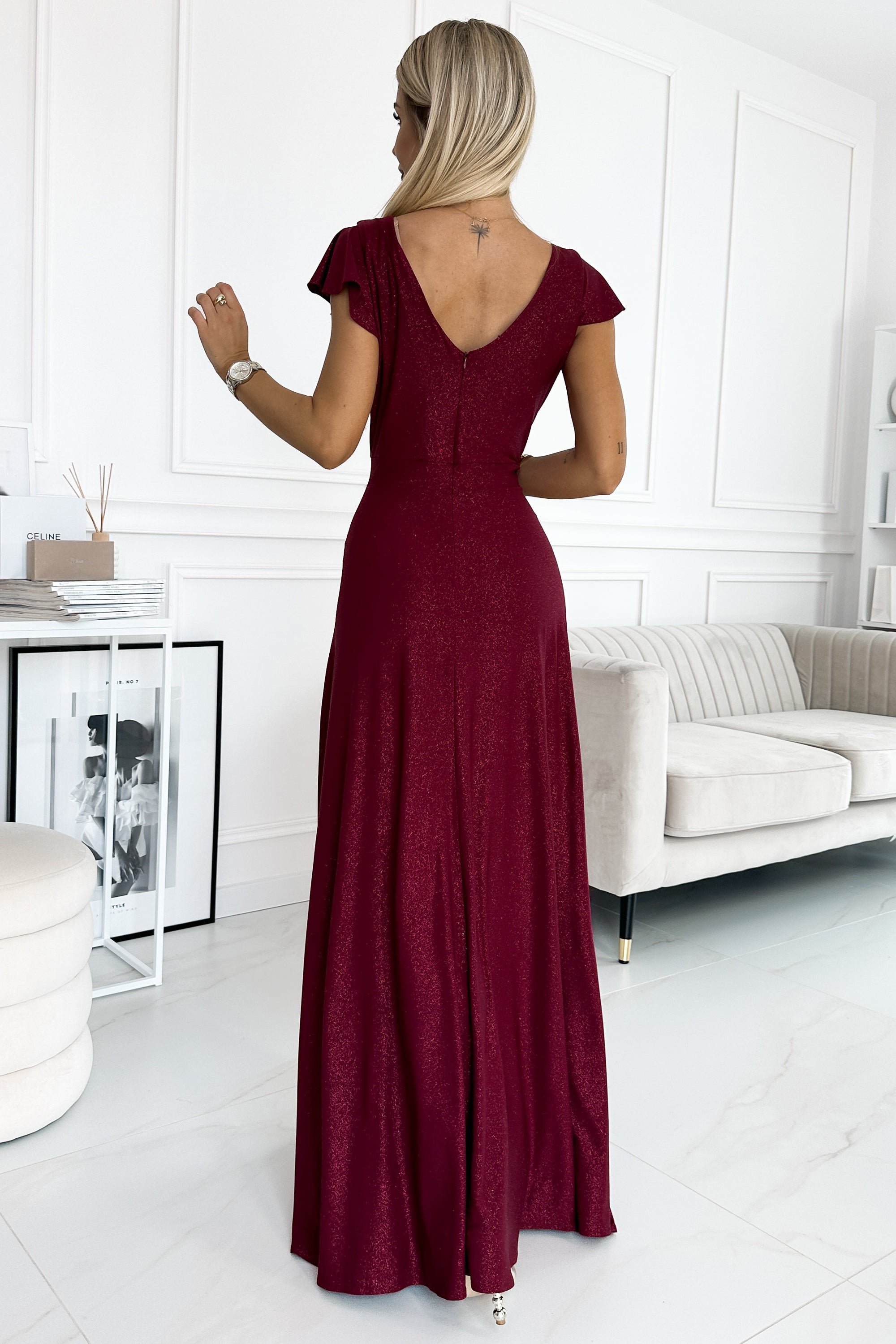 Robe longue scintillante